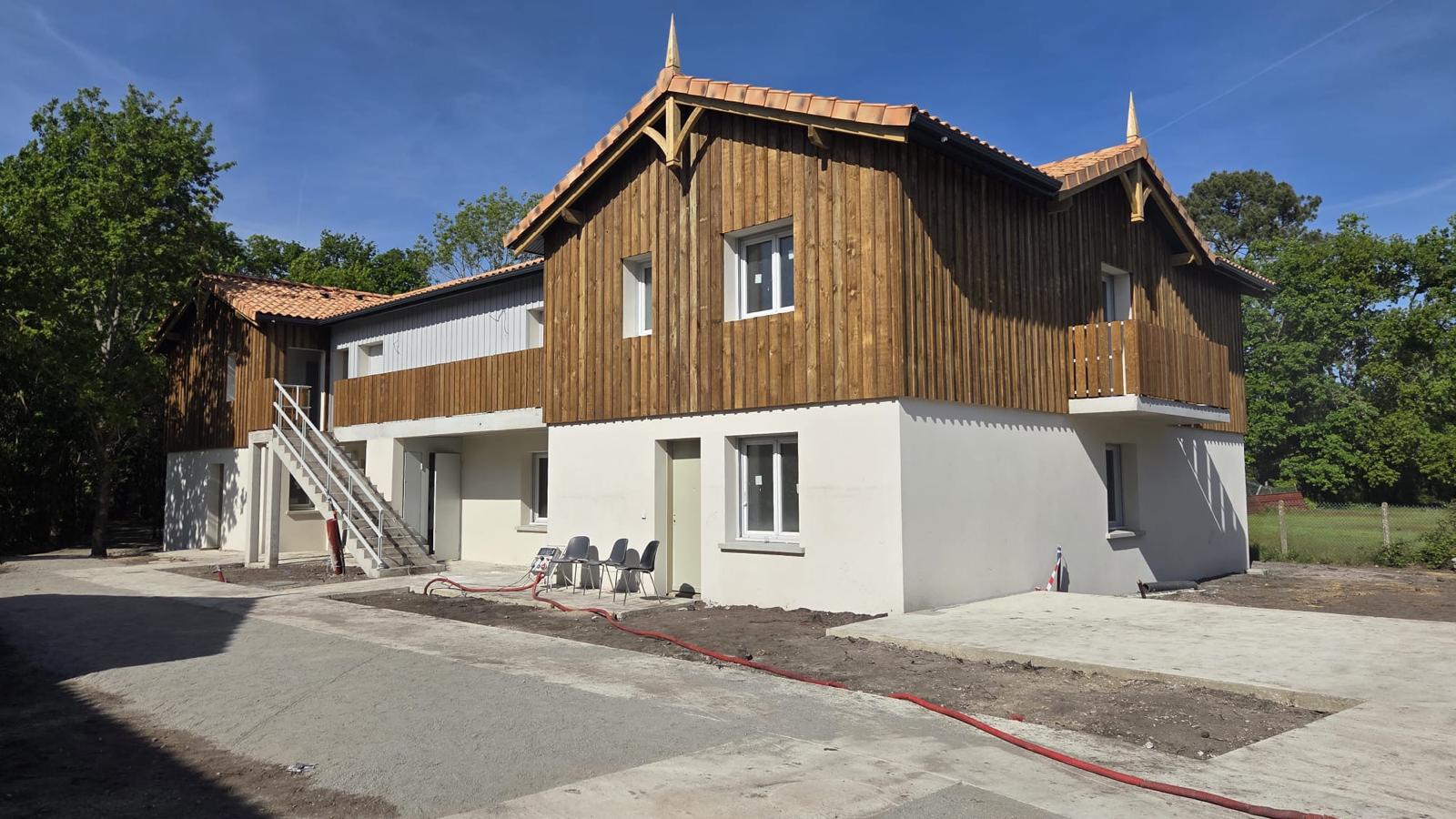 Maison à ossature bois achevée