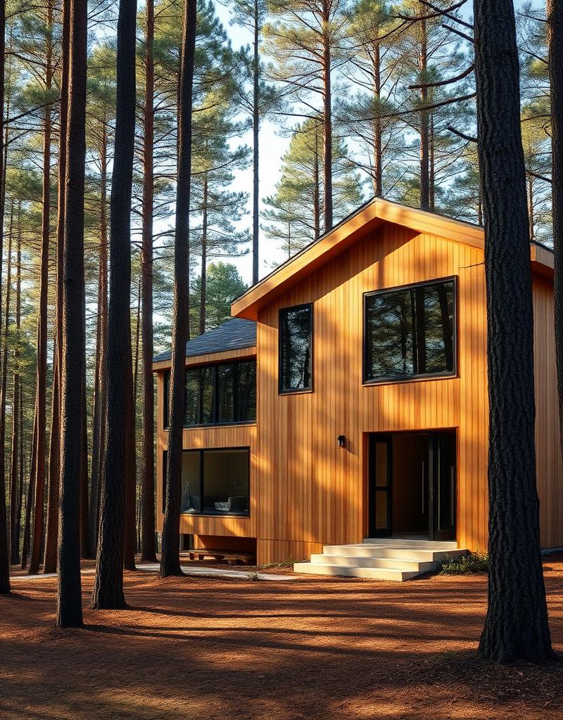 Maison à ossature bois construite en Gironde